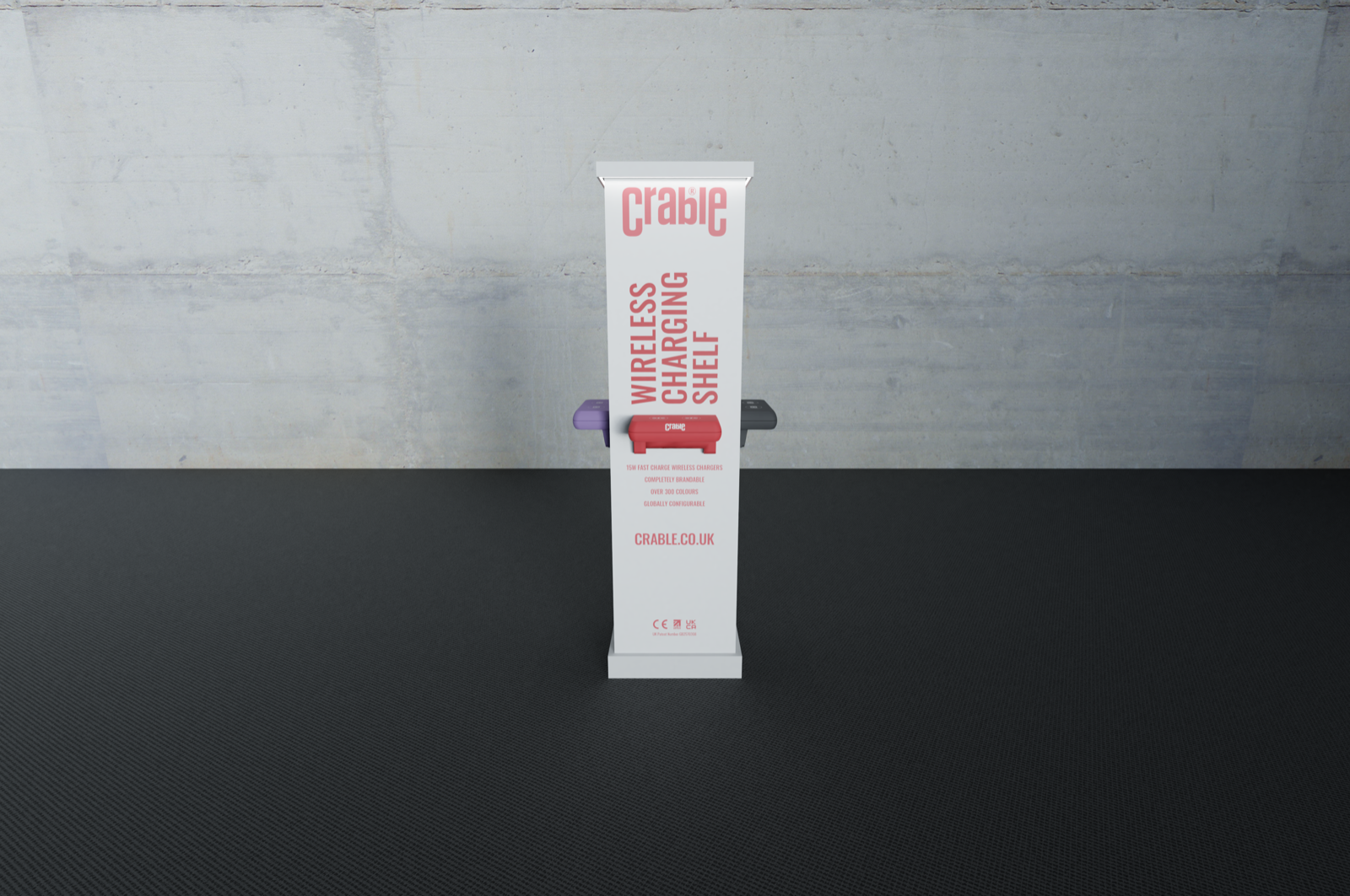 Crable Quadrangular Totem - 4-Sided Conference Stand