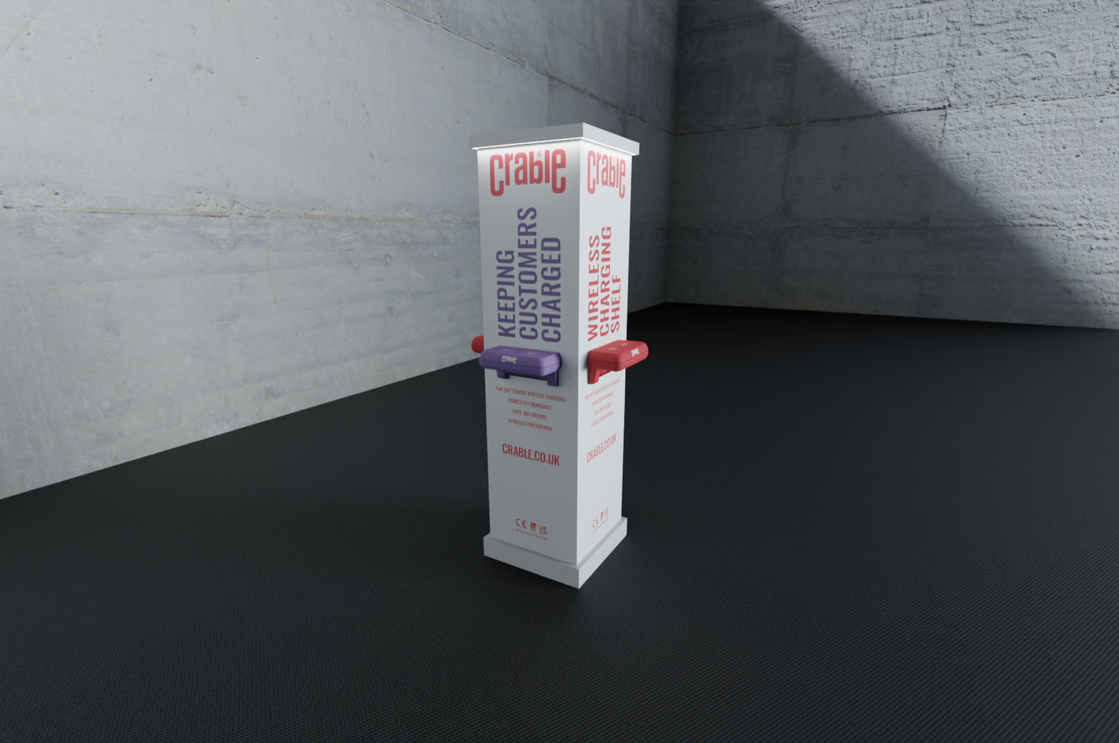 Crable Quadrangular Totem - 4-Sided Event Stand