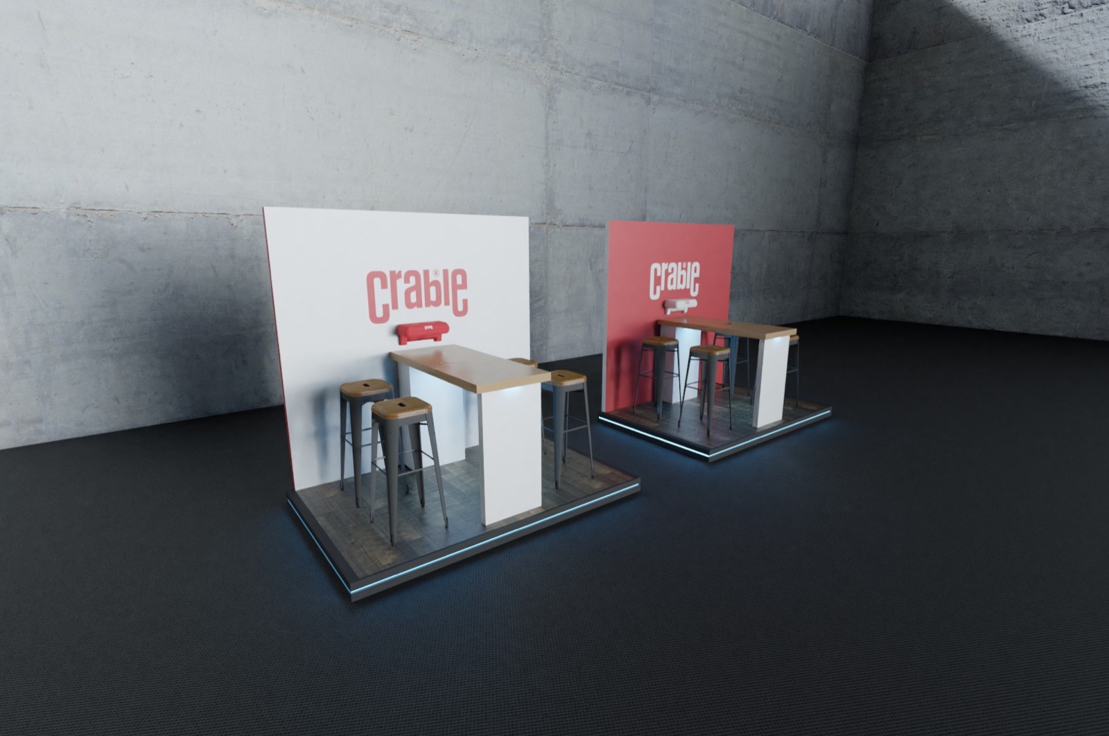 Crable Charging Stands - Open Top Wireless Charging Bays