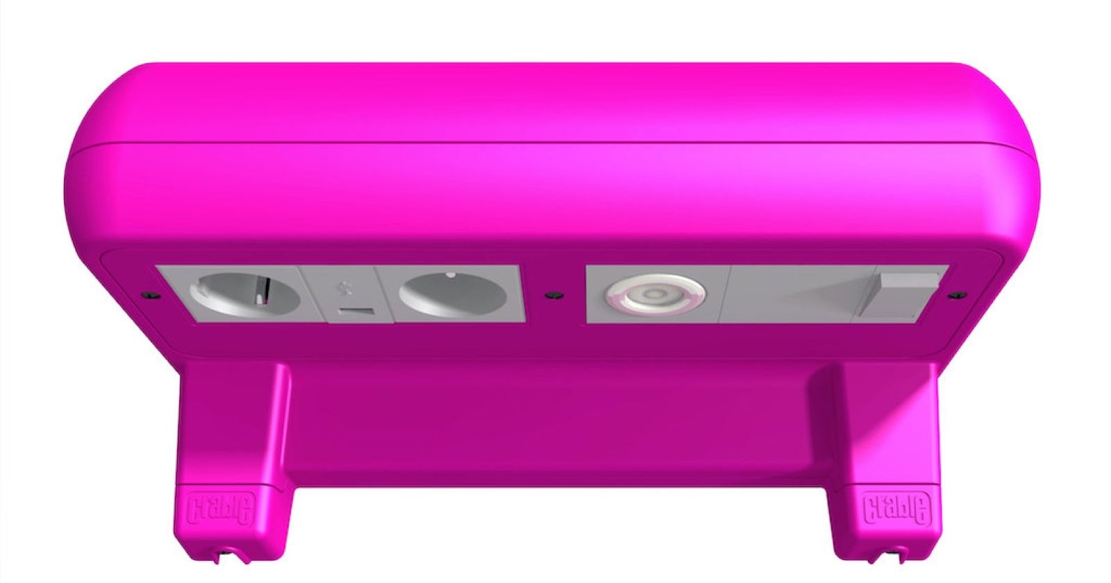 Crable Wireless Charging Shelf - Shocking Pink